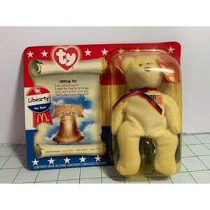 TY Beanie Baby Libearty Bear McDonalds Exclusive Collectible USA